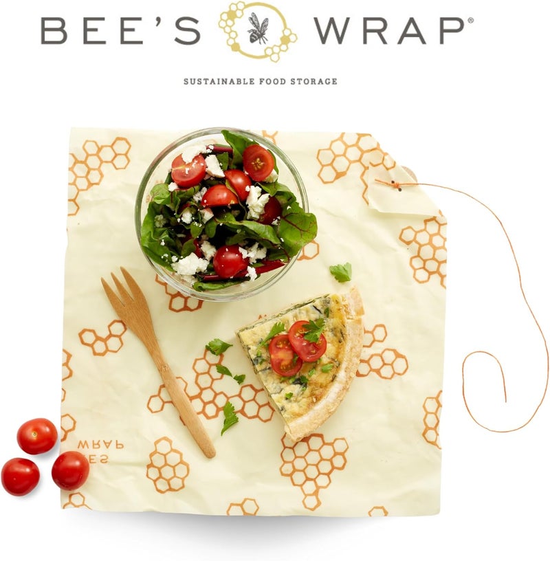 Bee's Wrap Beeswax Wraps for Food - Honeycomb Sandwich Wrap - Made in USA Reusable Bread Bags - Organic & Eco-Friendly Alternative to Aluminum Foil, Sandwich Bags & Plastic Wrap - Image 5